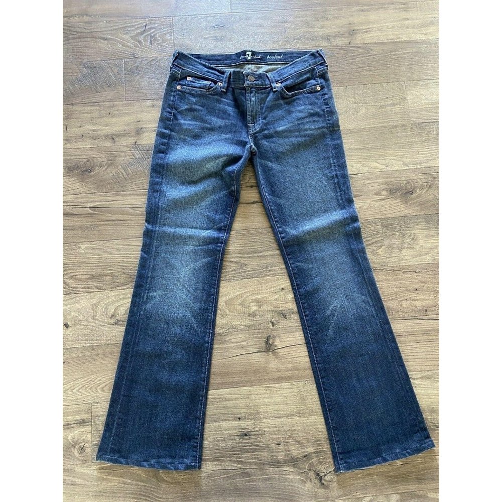 7 for All Mankind Boot Cut Bootcut Dark Wash Jeans